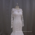 Long Sleeve Lace Slim Mermaid Bridal Gown Wedding Dress
